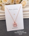 2 AD Diamond Designer Chain Pendant Set Wholesale Shop In Surat
